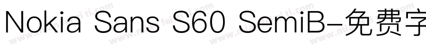 Nokia Sans S60 SemiB字体转换